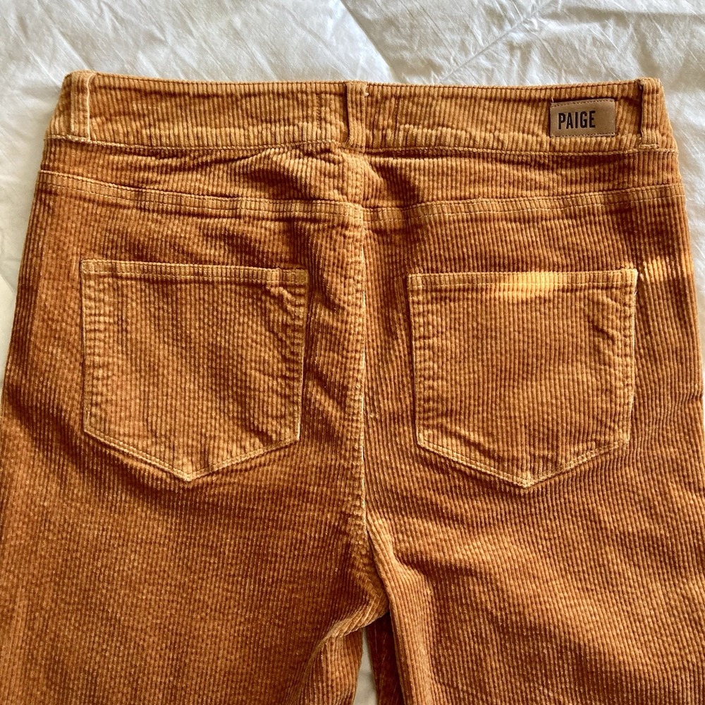 Paige Hoxton Ankle Skinny Corduroy Pants Marigold Womens 29 Fall Boho Indie EUC - Picture 11 of 16